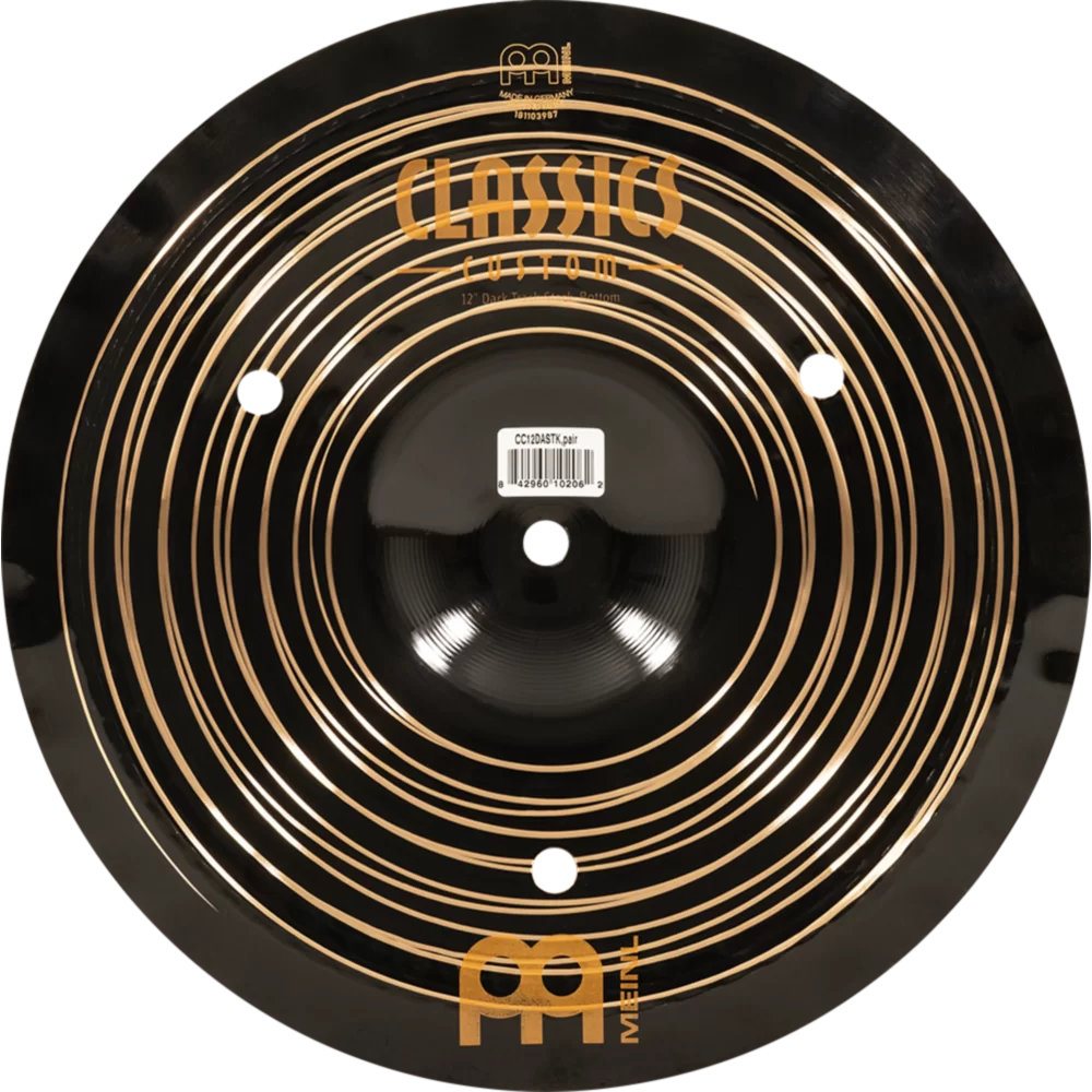 MEINL マイネル CC-12DASTK Classics Custom Dark 12” Trash Stacks スタックシンバル 下段の表の正面