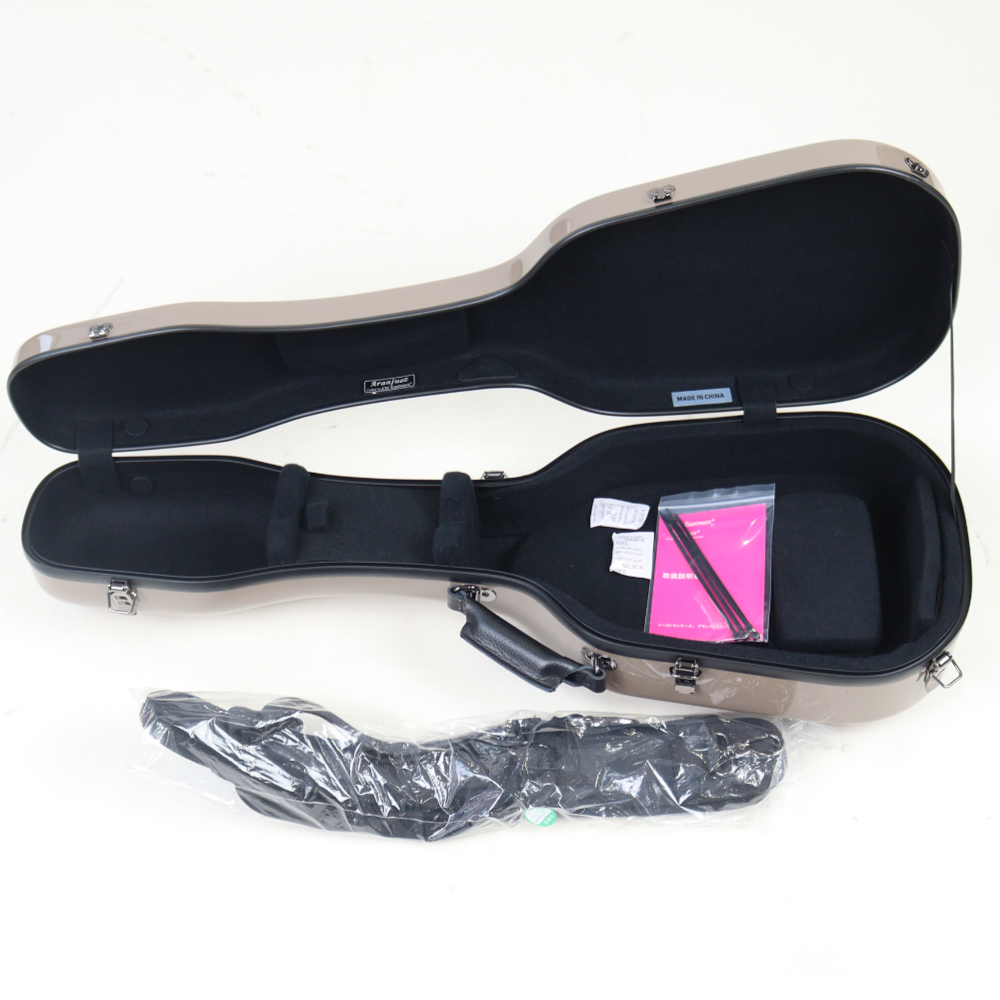 ARANJUEZ アランフェス CAUK-16T カフェオレ ウクレレケース スタンダード テナー用 グラスファイバー製 ケース内部画像