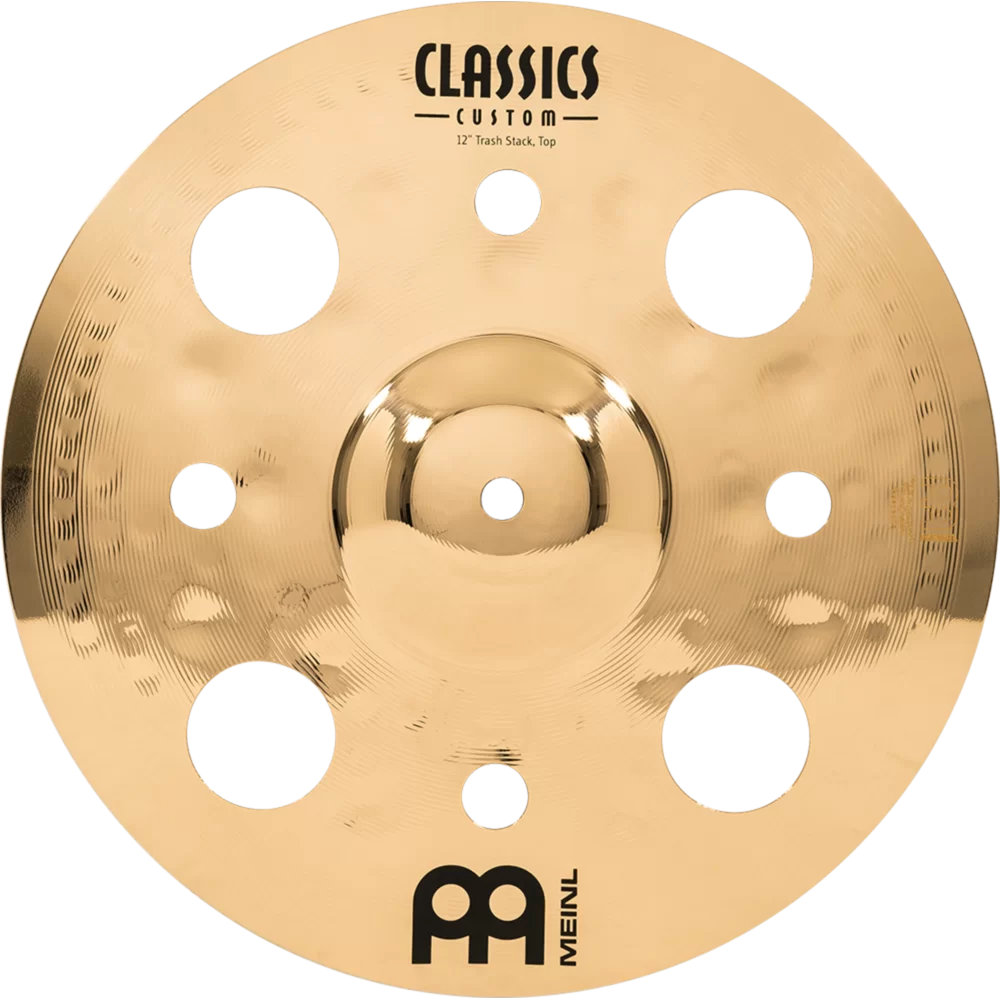 MEINL マイネル CC-12STK Classics Custom Brilliant 12” Trash Stacks スタックシンバル トップ表の正面