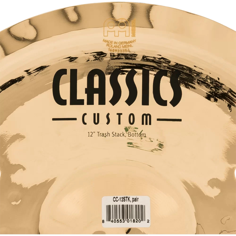MEINL マイネル CC-12STK Classics Custom Brilliant 12” Trash Stacks スタックシンバル ボトムロゴ
