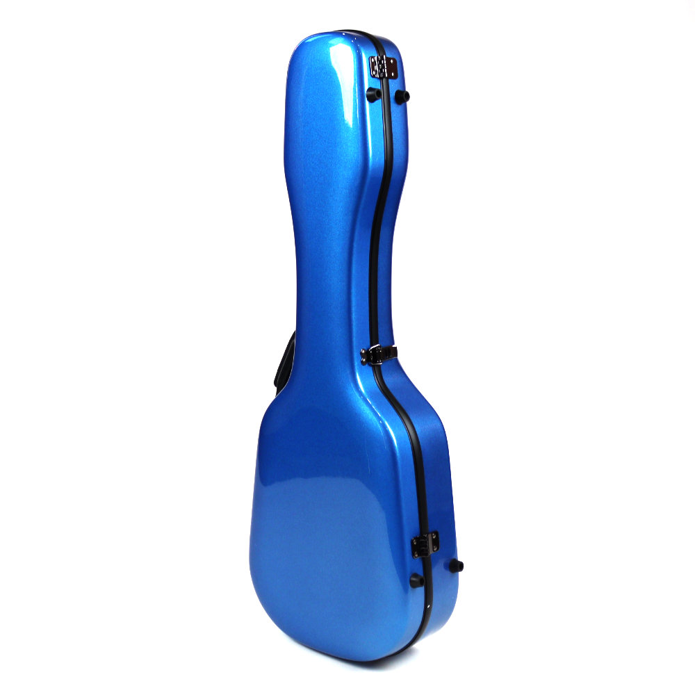 ARANJUEZ アランフェス CAUK-16T ライトブルー ウクレレケース スタンダード テナー用 グラスファイバー製 正面から右サイド