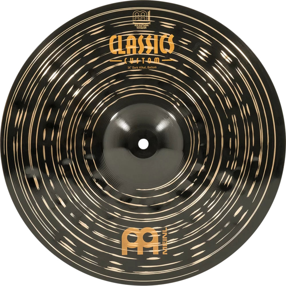 MEINL マイネル CC14DAH Classics Custom Dark 14” Hihat ハイハット ペア ボトム正面