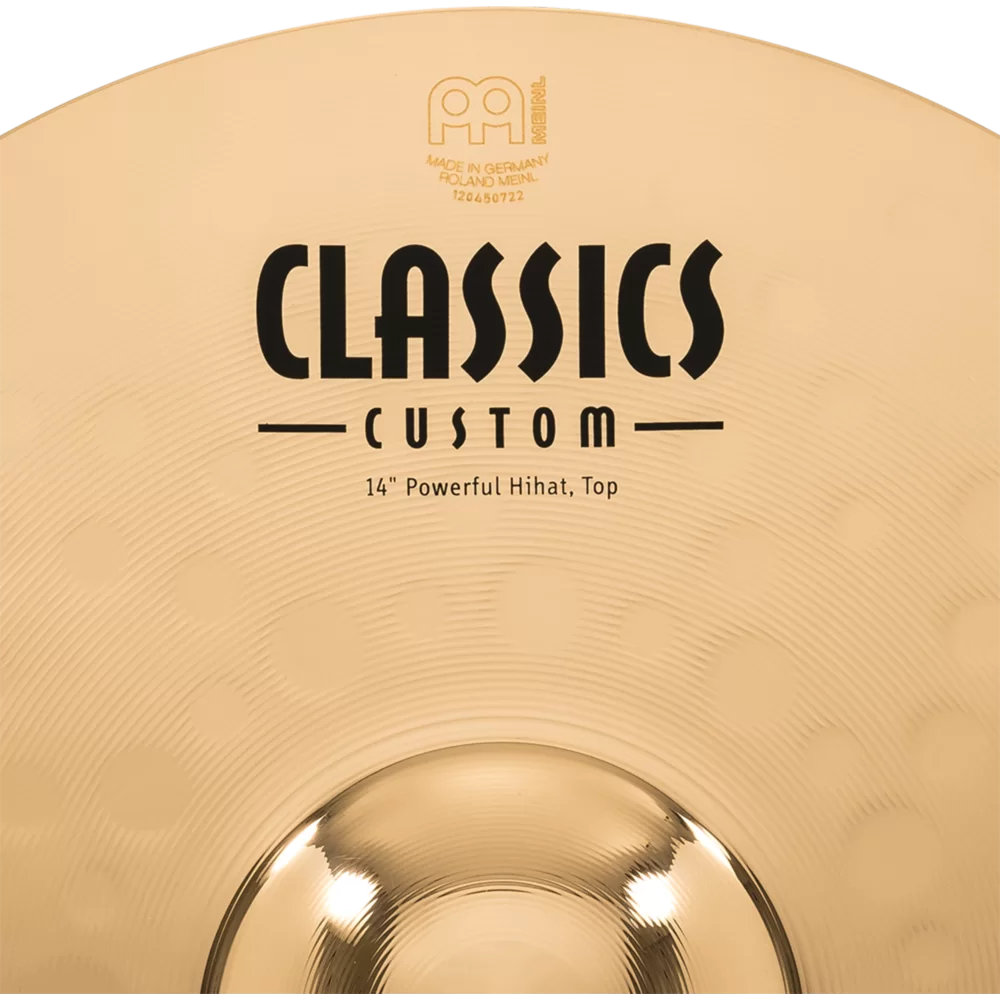 MEINL マイネル CC14PH-B  Classics Custom Brilliant 14” POWERFUL Hihat ハイハット ペア トップロゴ