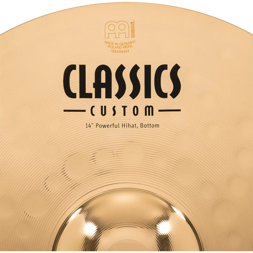 MEINL マイネル CC14PH-B  Classics Custom Brilliant 14” POWERFUL Hihat ハイハット ペア ボトムロゴ