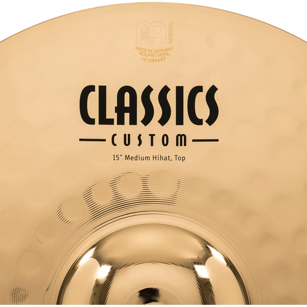 MEINL マイネル CC15MH-B Classics Custom Brilliant 15” MEDIUM Hihat ハイハット ペア トップロゴ
