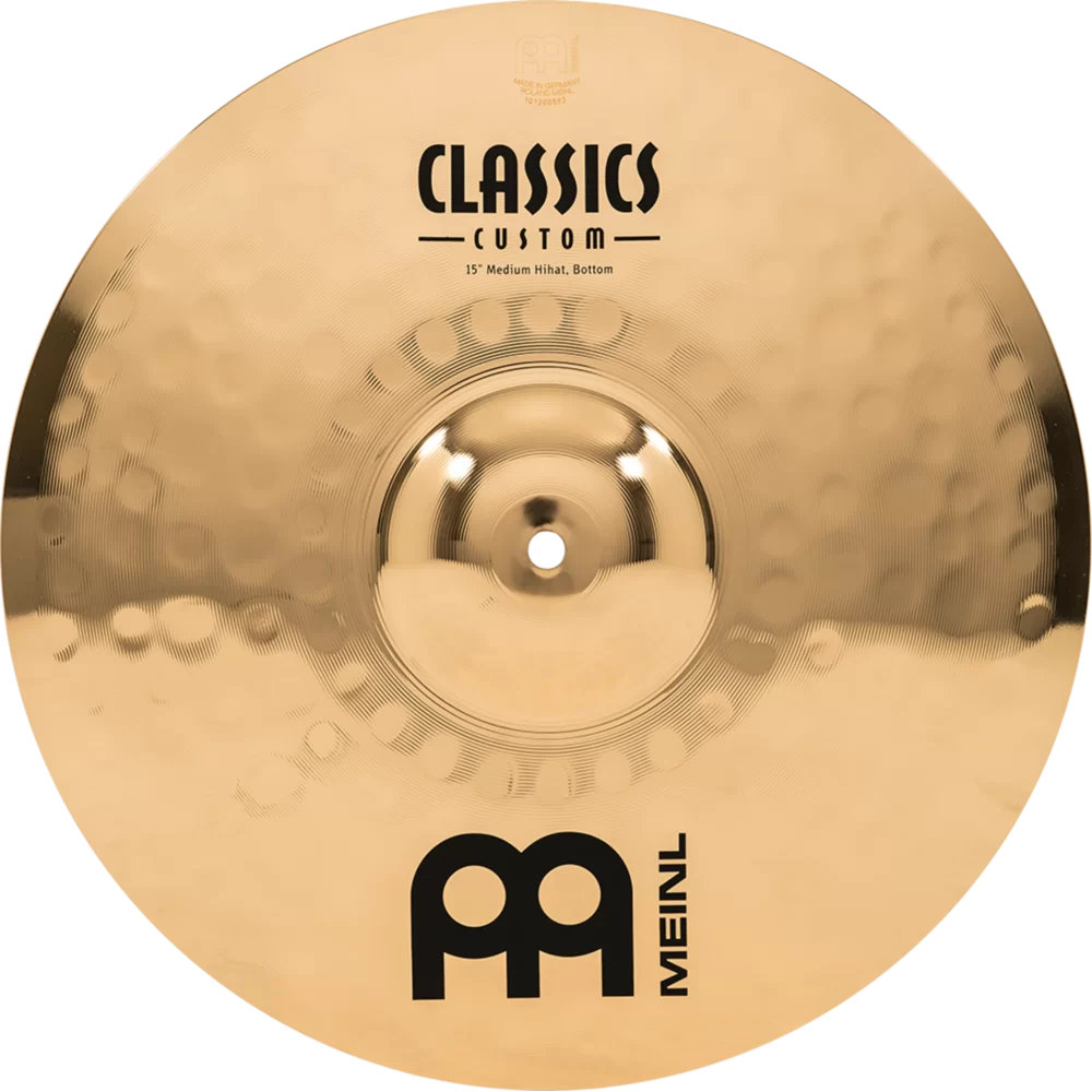 MEINL マイネル CC15MH-B Classics Custom Brilliant 15” MEDIUM Hihat ハイハット ペア ボトム表正面