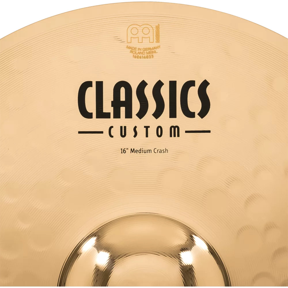 MEINL マイネル CC16MC-B Classics Custom Brilliant 16” MEDIUM Crash クラッシュシンバル 表ロゴ