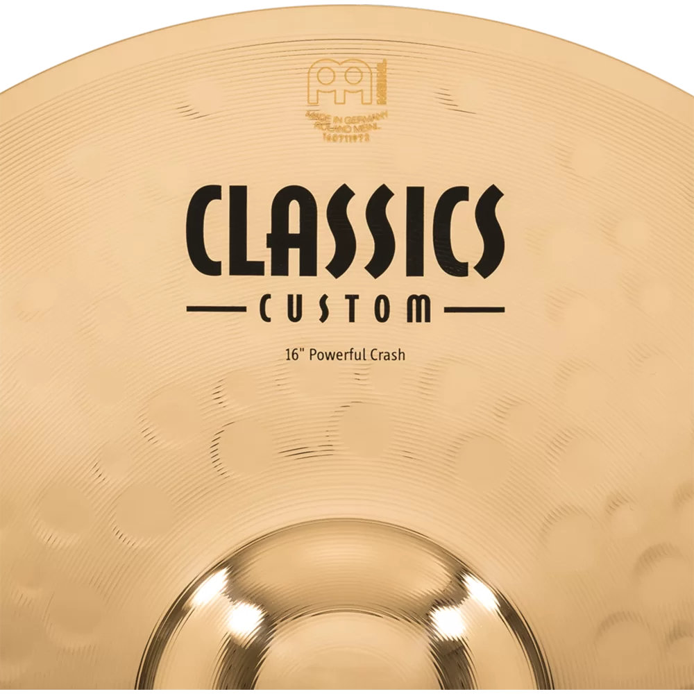 MEINL マイネル CC16MC-B Classics Custom Brilliant 16” POWERFUL Crash クラッシュシンバル 表ロゴ