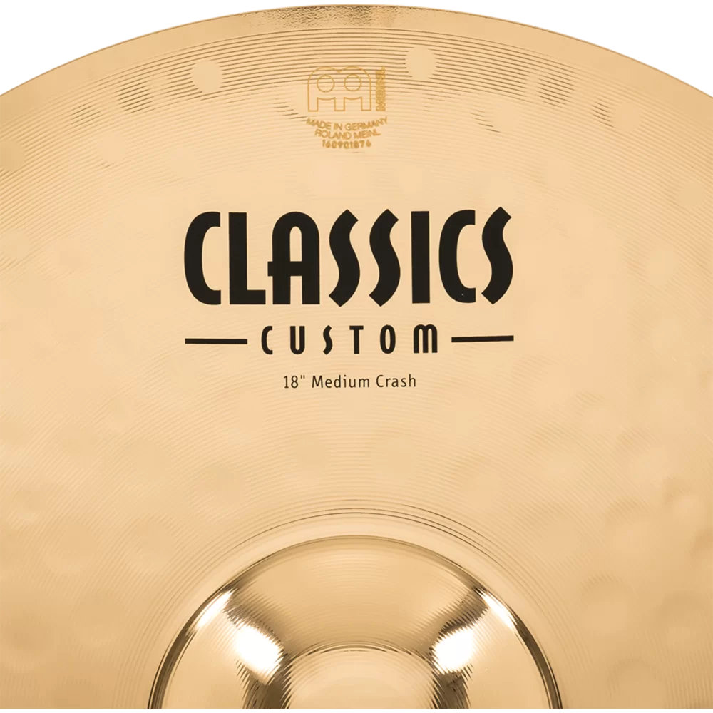 MEINL マイネル CC18MC-B Classics Custom Brilliant 18” MEDIUM Crash クラッシュシンバル 表ロゴ