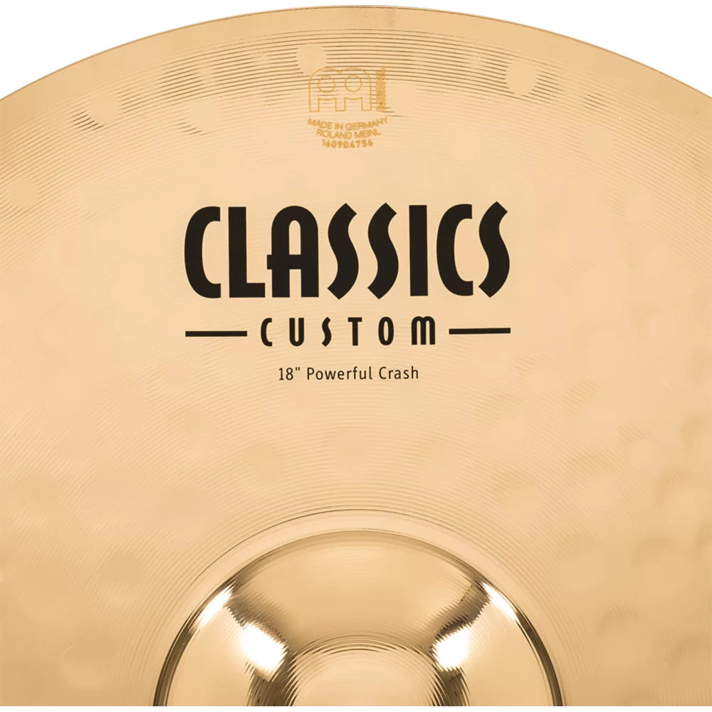 MEINL マイネル CC18PC-B Classics Custom Brilliant 18” POWERFUL Crash クラッシュシンバル 表ロゴ