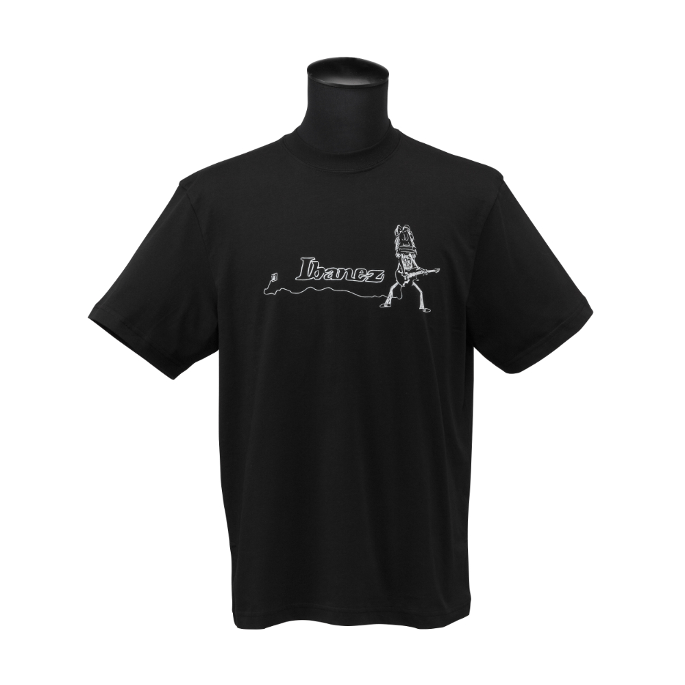 IBANEZ アイバニーズ IBAT012M Paul Gilbertデザイン Mサイズ Tシャツ 半袖 フロント画像