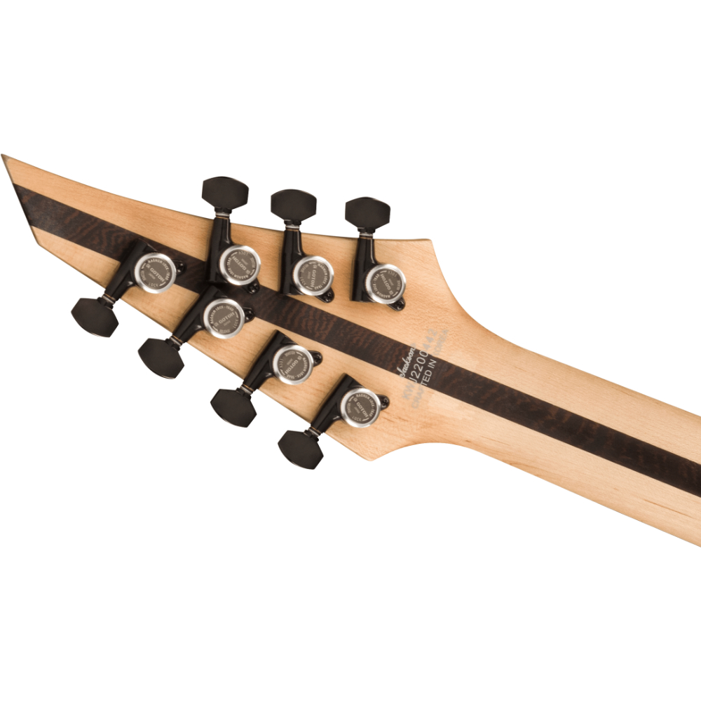 Jackson ジャクソン Pro Plus Series DINKY Modern EVTN7 Gold Sparkle 7弦エレキギター ヘッドバック画像