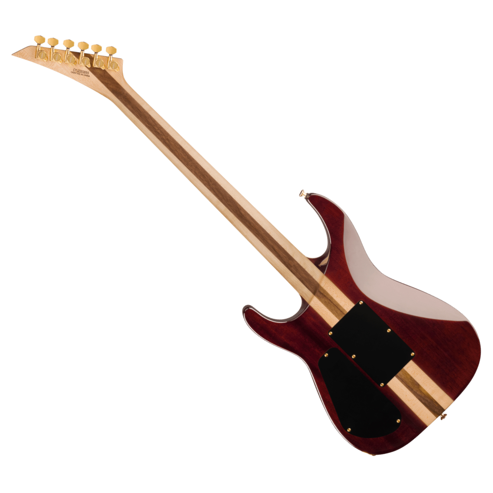 Jackson ジャクソン Pro Plus Series Soloist SLA3Q Amber Tiger Eye エレキギター バック画像