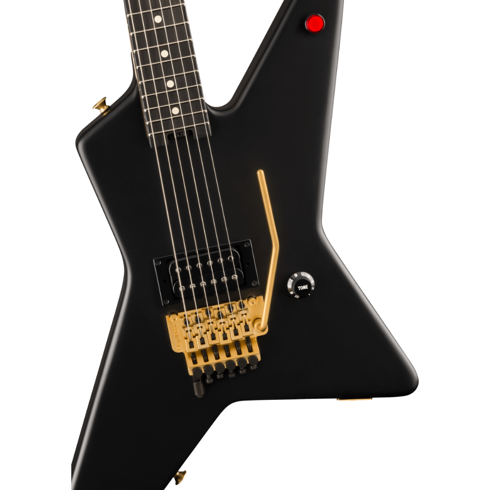 EVH イーブイエイチ Limited Edition Star Stealth Black with Gold Hardware エレキギター ボディ画像