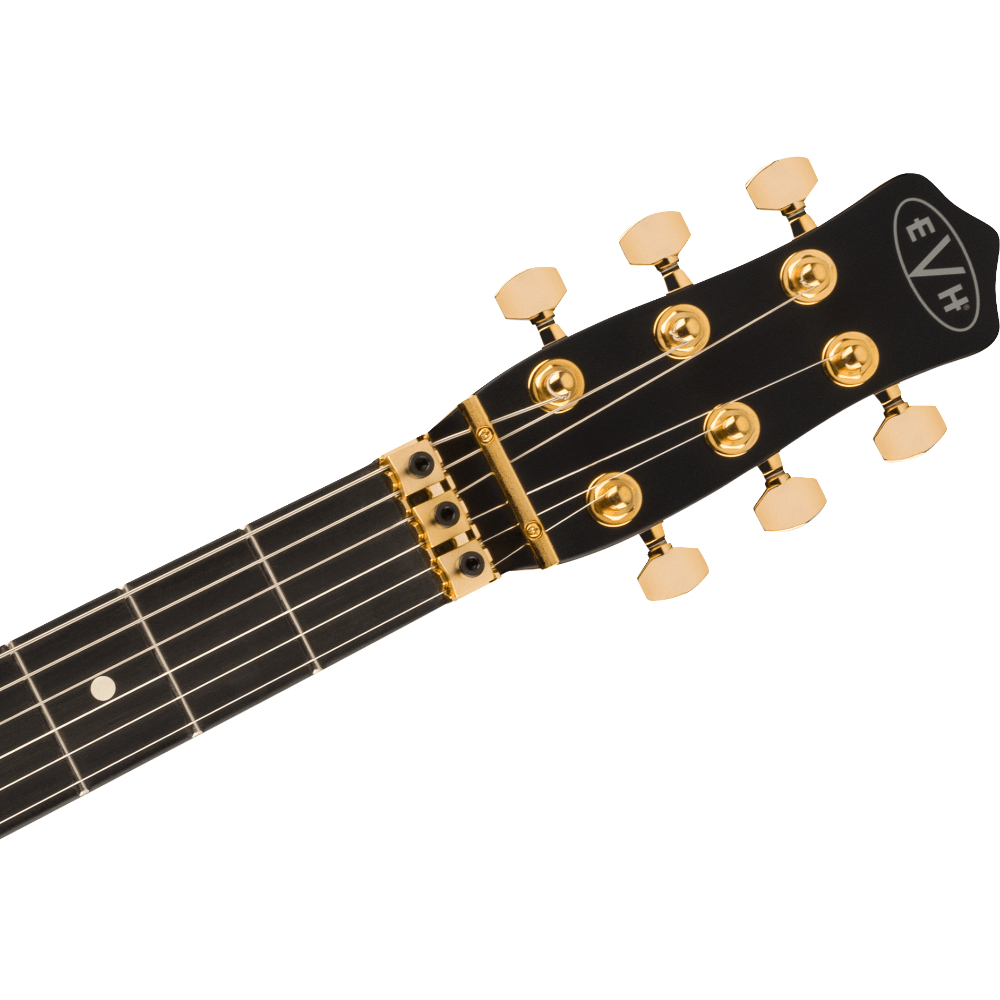 EVH イーブイエイチ Limited Edition Star Stealth Black with Gold Hardware エレキギター ヘッド画像