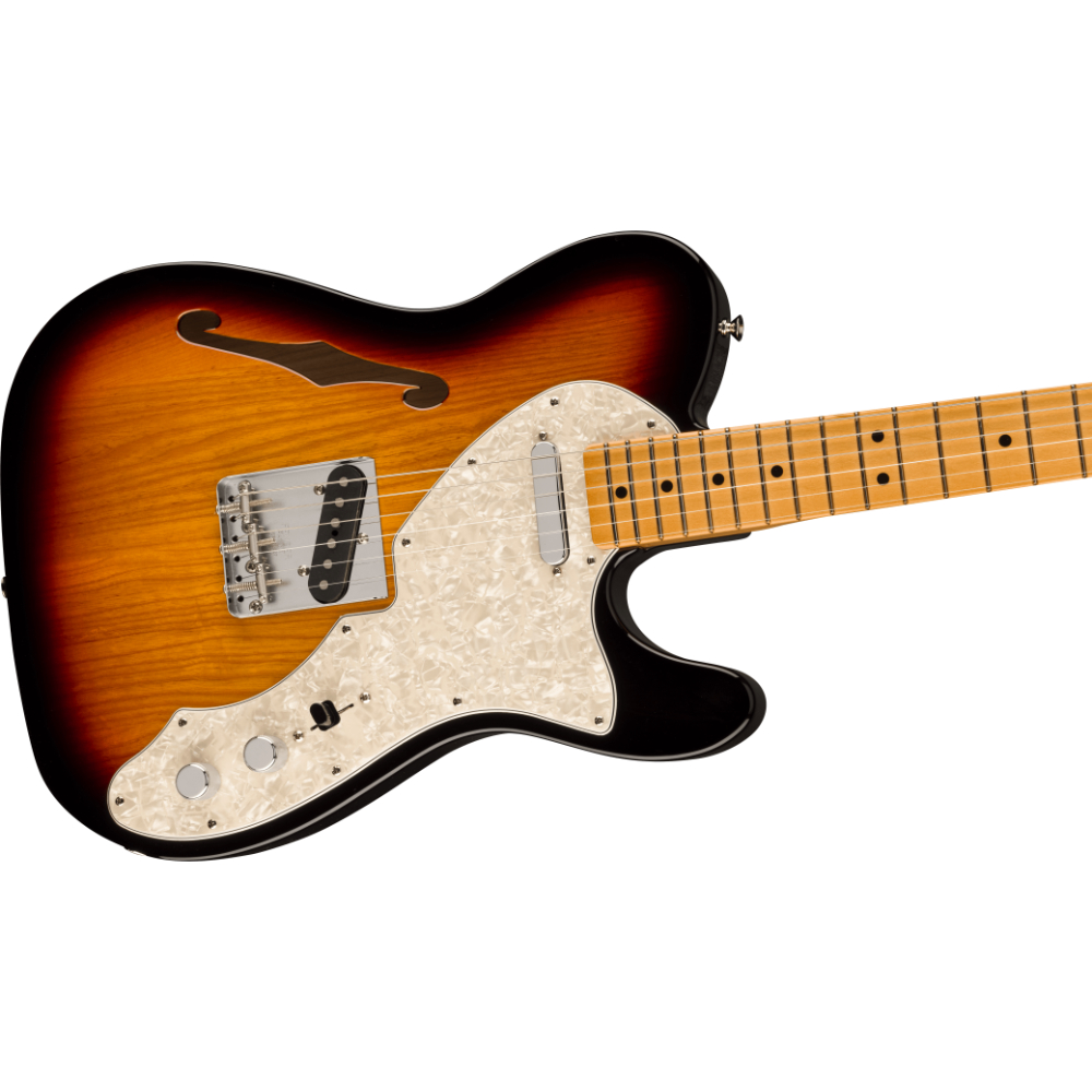 Fender フェンダー Vintera II 60s Telecaster Thinline MN 3TS エレキギター テレキャスター 斜めアングル画像