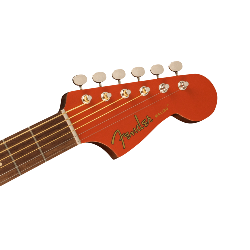 Fender フェンダー MALIBU PLAYER FRD WN Fiesta Red エレアコ アコースティックギター ヘッド画像