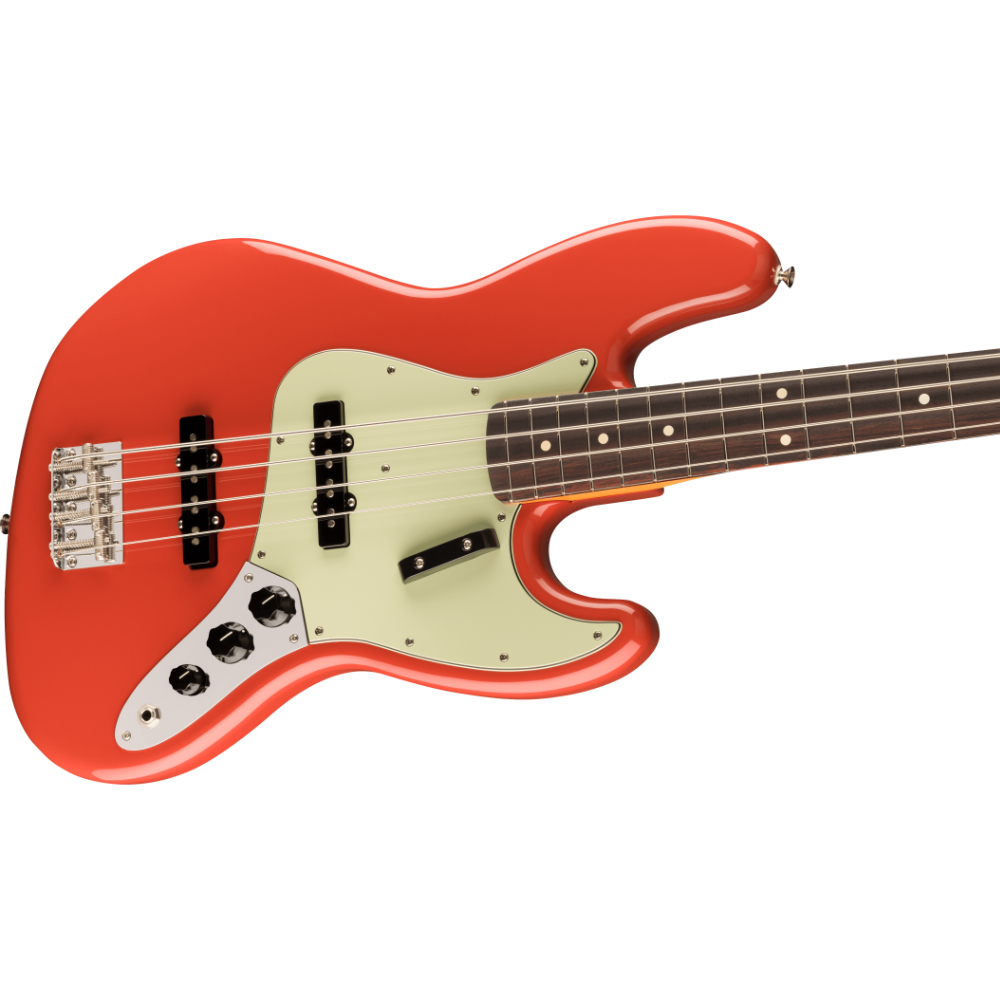 Fender フェンダー Vintera II 60s Jazz Bass RW FRD エレキベース ジャズベース 斜めアングル画像