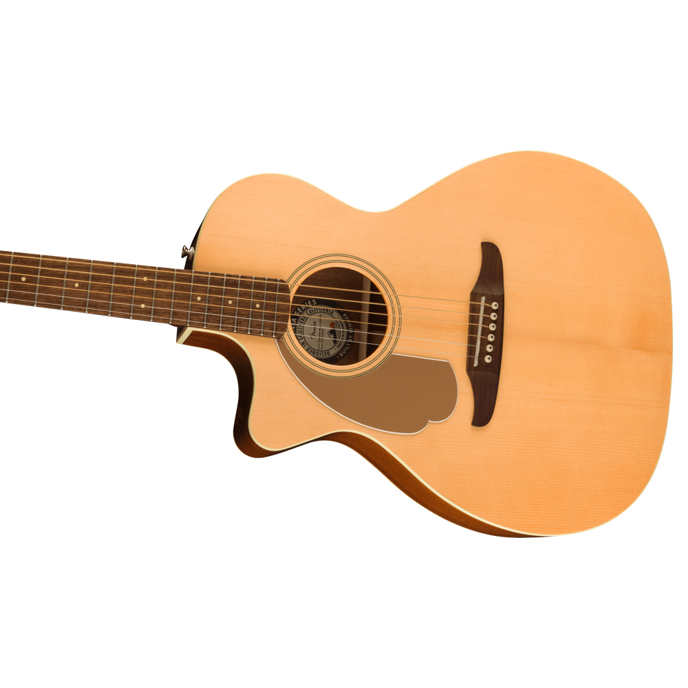 Fender フェンダー NEWPORTER PLAYER LH NAT WN Natural エレアコ アコースティックギター ボディ画像