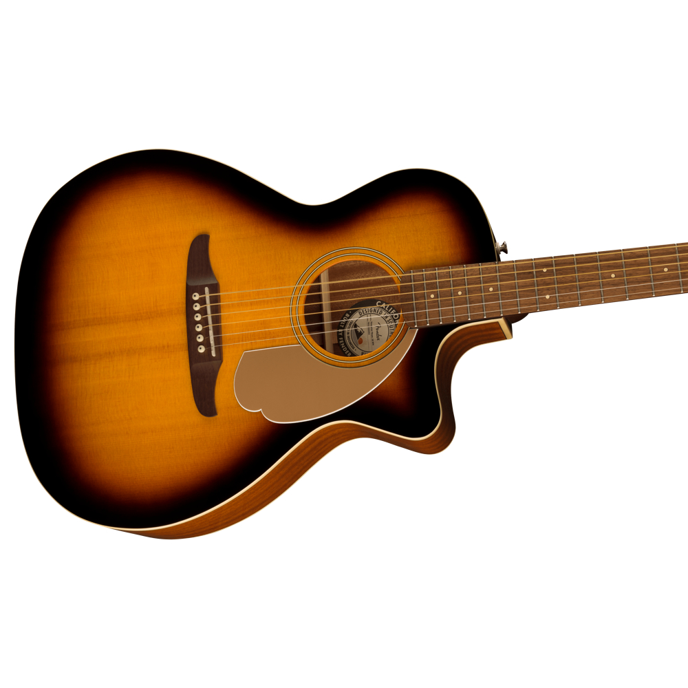 Fender フェンダー NEWPORTER PLAYER SUNBURST WN Sunburst エレアコ アコースティックギター ボディ画像