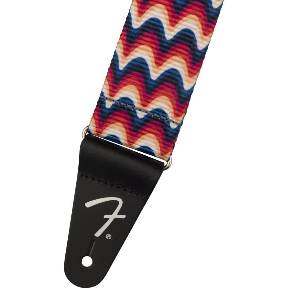 Fender フェンダー Retro Ripple Strap ギターストラップ ストラップエンド画像