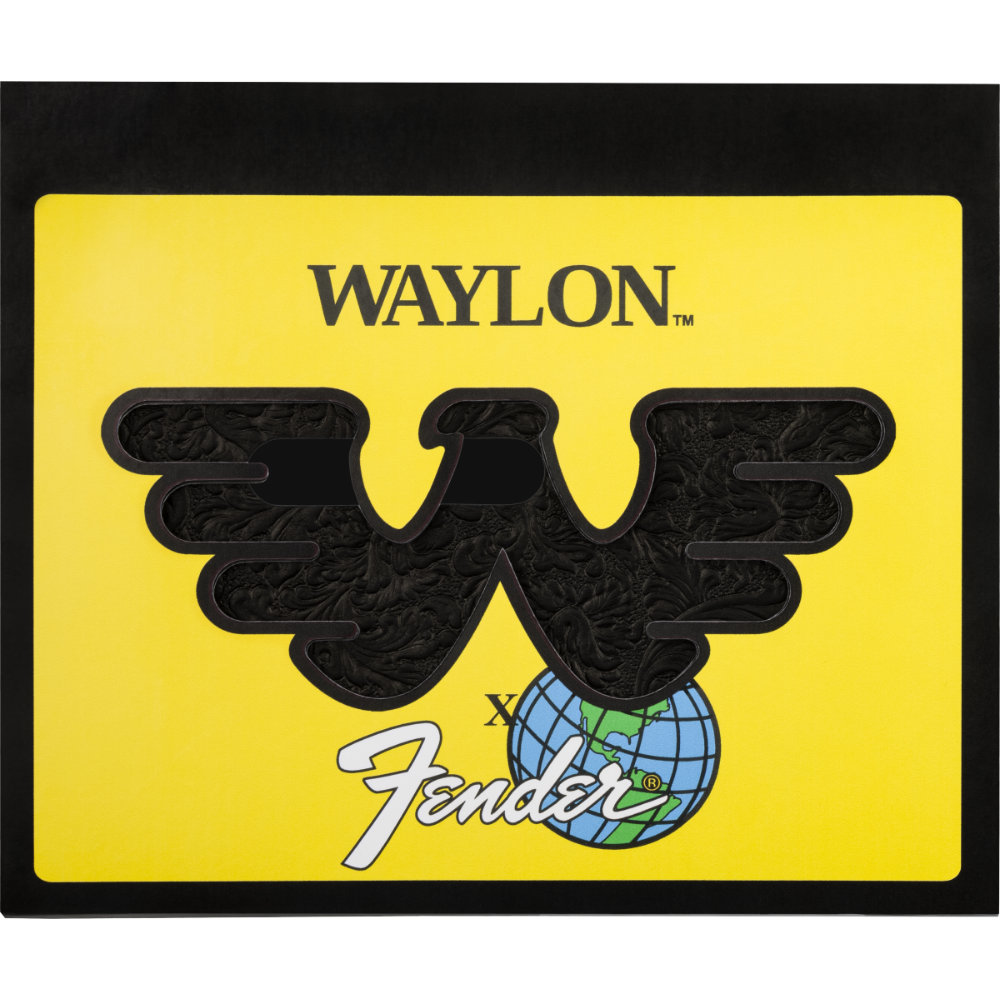 Fender フェンダー Waylon Jennings Telecaster Pickguard Black ピックガード ブラック ウェイロン・ジェニングス ロゴ