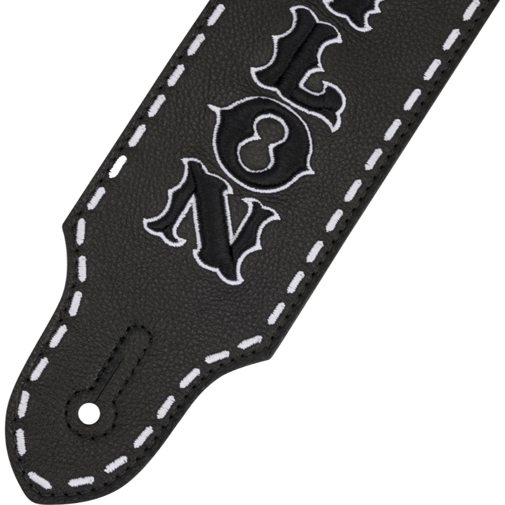 Fender フェンダー Waylon Jennings Signature Strap Black ギターストラップ プレミアムなハイグレインレザー