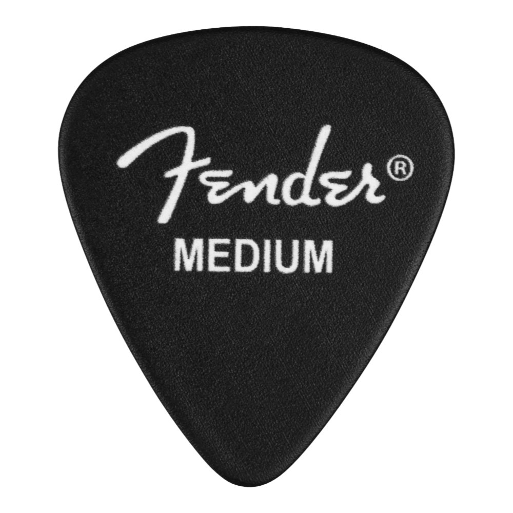 Fender フェンダー JUANES 351 CELLULOID PICKS 6 ギターピック 6枚入り ブラック、ロゴ