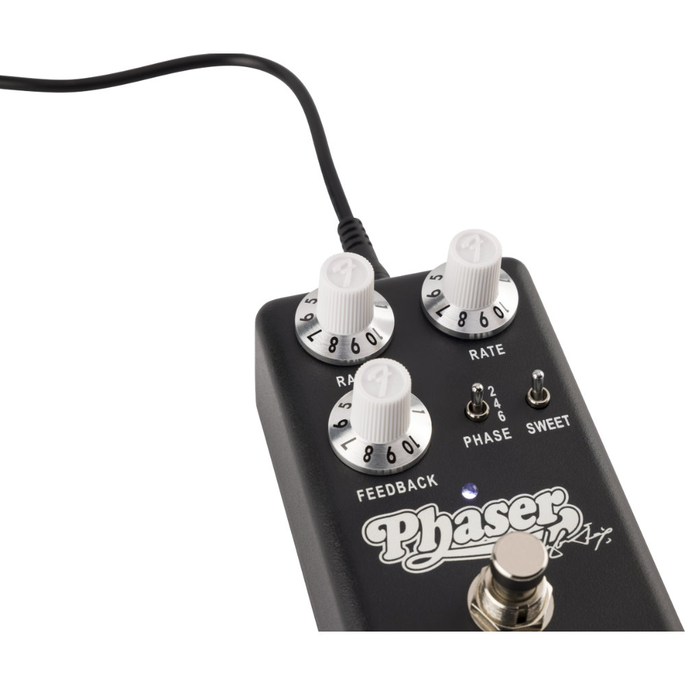 Fender フェンダー Waylon Jennings Phaser フェイザー ギターエフェクター 電源アダプター接続イメージ