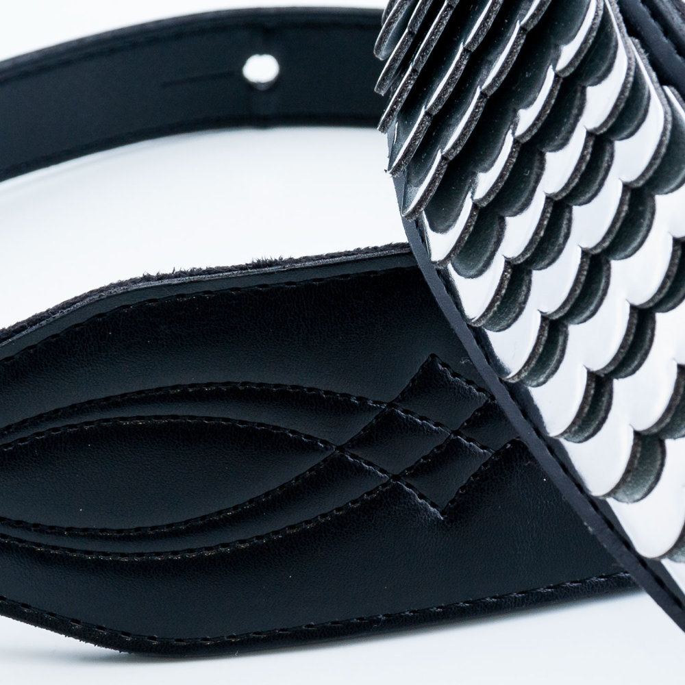 Righton! STRAPS ライトオン ストラップ LEGEND JL Python Black ギターストラップ クロムメッキと裏地