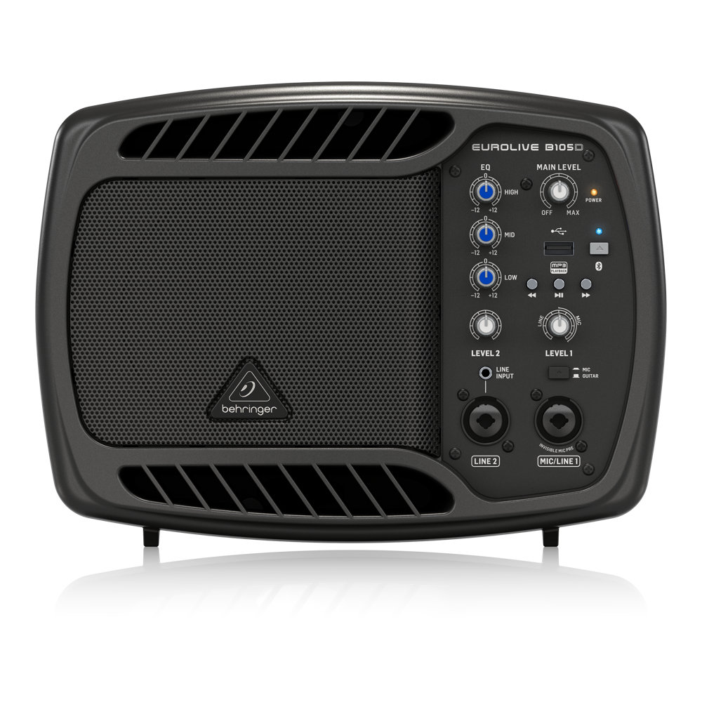 BEHRINGER B105D コンパクトPA モニタースピーカー 50W 簡易PA MP3プレーヤー/Bluetoothオーディオ機能搭載