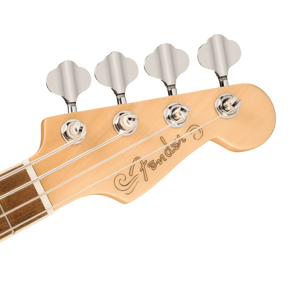 Fender フェンダー Fullerton Precision Bass Uke Walnut Fingerboard べっ甲柄 Pickguard 3-Color Sunburst エレクトリックベースウクレレ エレクトリックベースウクレレ ネックトップ 画像