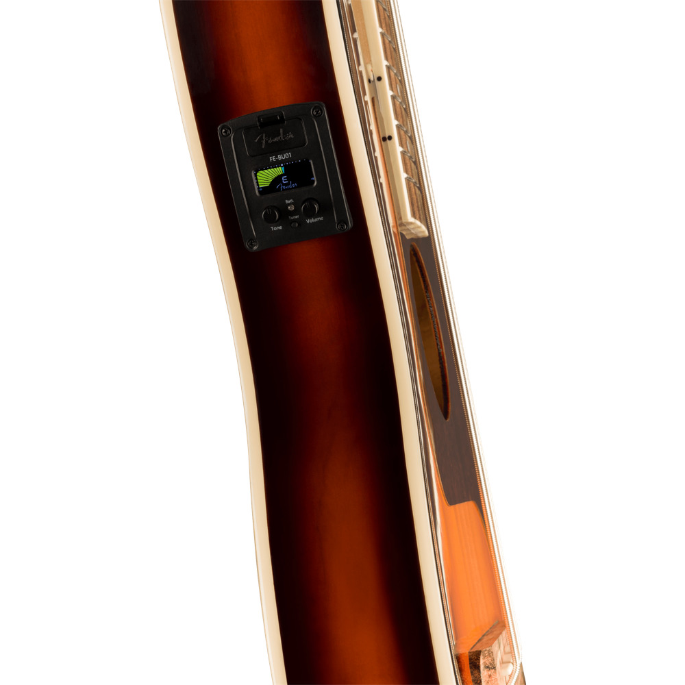 Fender フェンダー Fullerton Precision Bass Uke Walnut Fingerboard べっ甲柄 Pickguard 3-Color Sunburst エレクトリックベースウクレレ エレクトリックベースウクレレ コントロール 画像