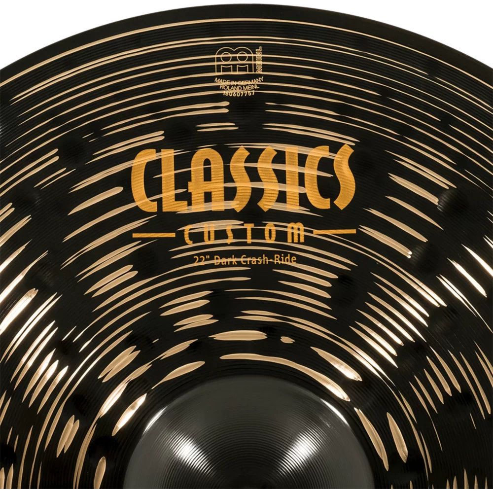 MEINL マイネル CC22DACR Classics Custom Dark 22” Crash-Ride クラッシュライドシンバル ロゴ