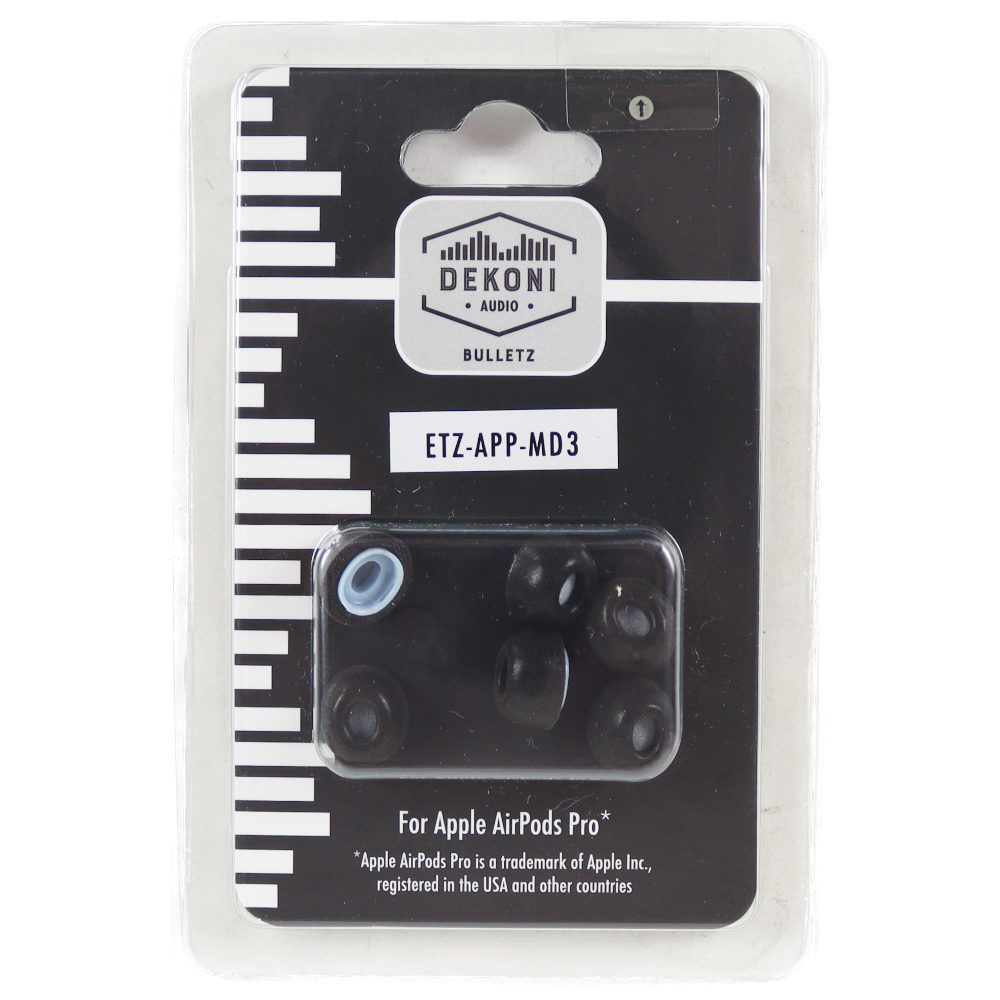 Dekoni Audio デコニオーディオ ETZ-APP-MED Bulletz AirPods Pro用イヤーチップ Mサイズ 3ペア