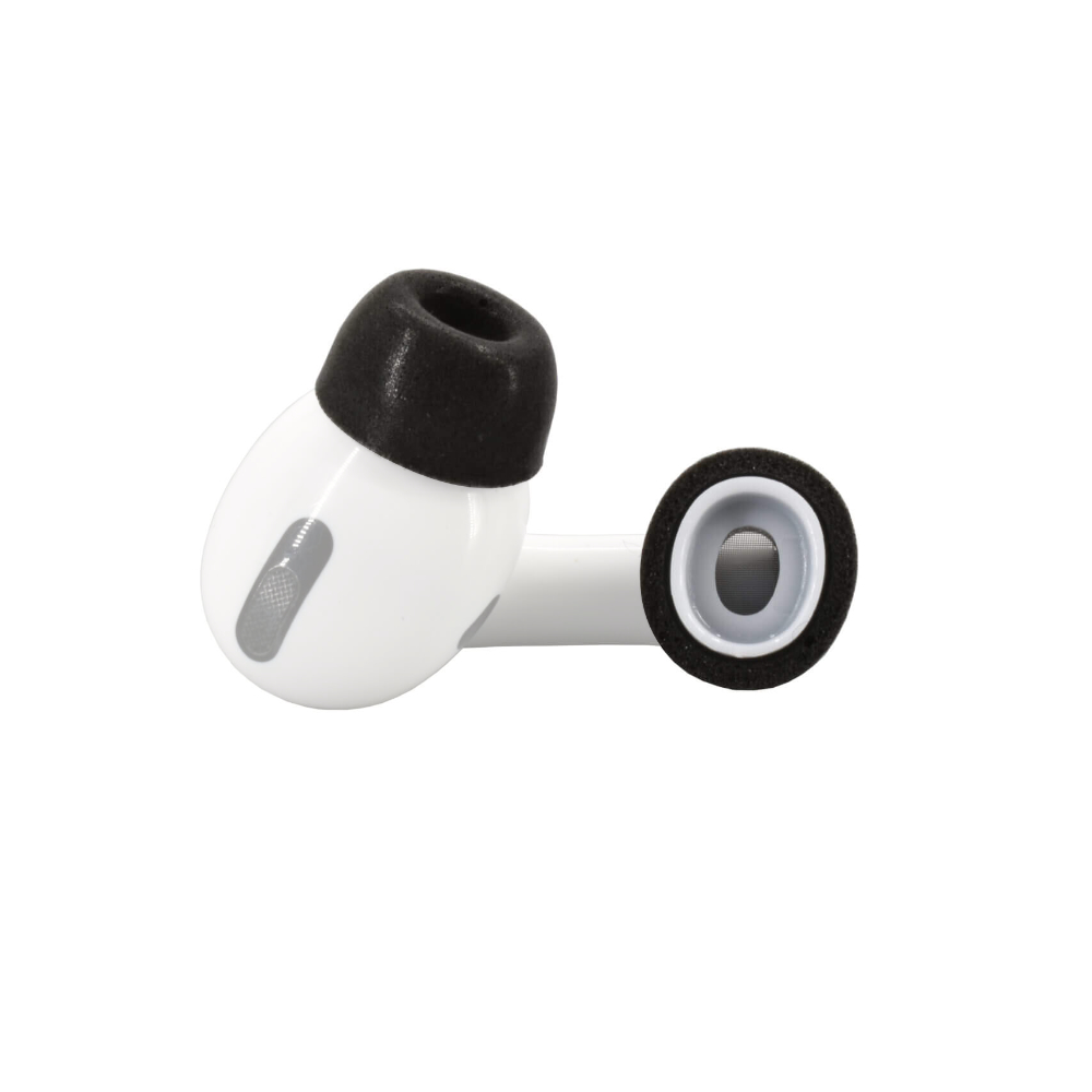 Dekoni Audio デコニオーディオ S-APP-SM Bulletz AirPods Pro用イヤーチップ Sサイズ 1ペア 装着例画像