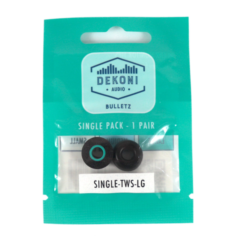 Dekoni Audio デコニオーディオ S-TWS-LG BULLETZ TWS イヤーチップ Lサイズ 1ペア