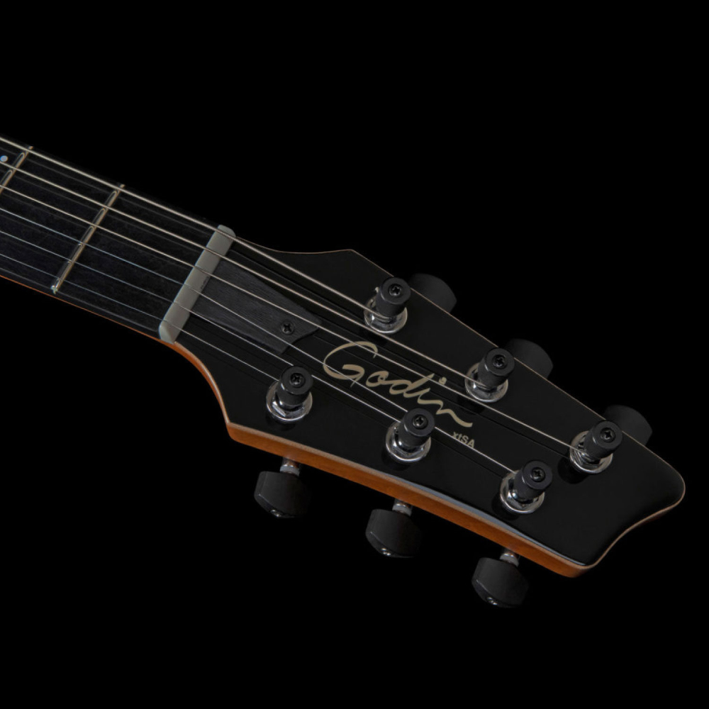 Godin ゴダン xtSA Flame Lightburst エレキギター ヘッド画像