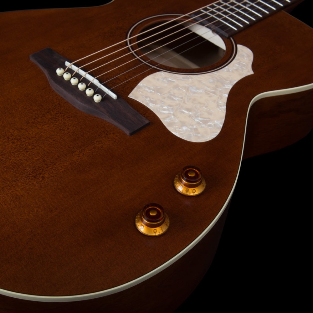 Art&Lutherie アートアンドルシアー Legacy Q-Discrete Havana Brown エレクトリックアコースティックギター コントロール画像