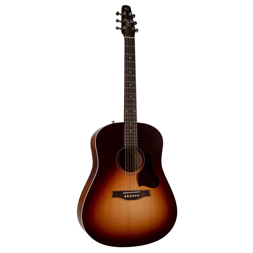 seagull シーガル ENTOURAGE AUTUMN BURST アコースティックギター 斜めアングル画像