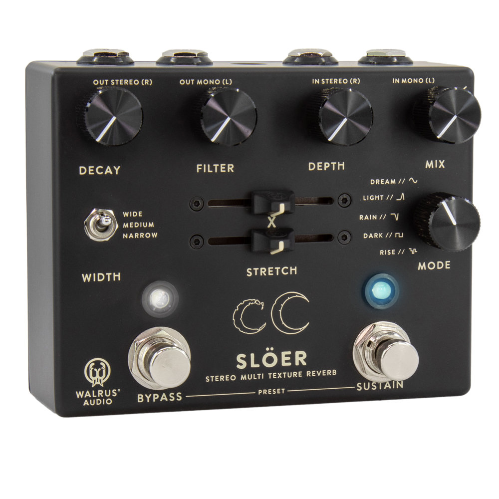 WALRUS AUDIO ウォルラスオーディオ SLOER BK Stereo Ambient Reverb リバーブ ギターエフェクター 右サイド