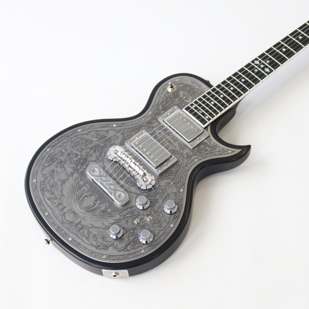 ZEMAITIS ゼマイティス THE PORTRAIT Metal Front HISASHI Signature Model Black エレキギター ボディトップ画像
