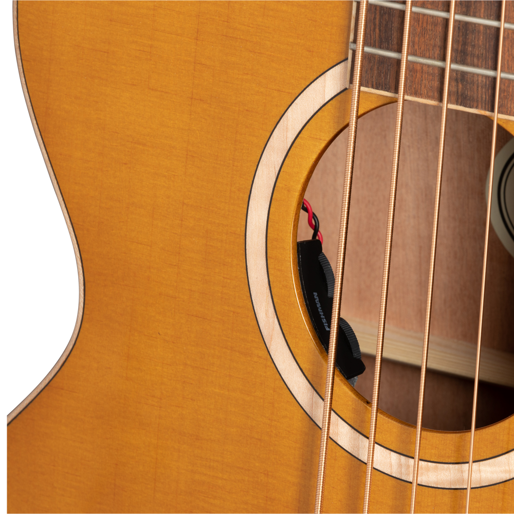 Epiphone エピフォン El Capitan J-200 Studio Bass Aged Vintage Natural アコースティックベース ボディ画像