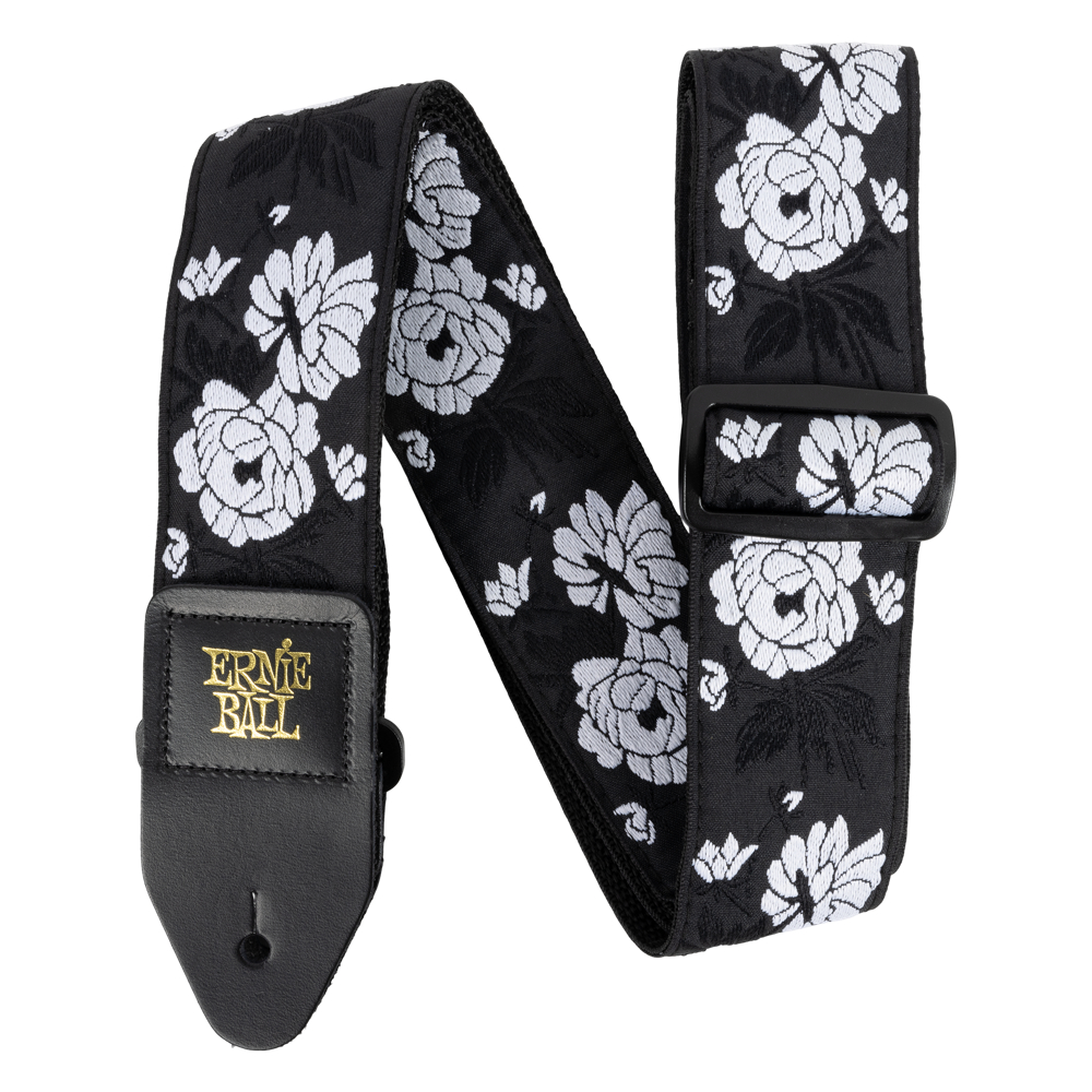 ERNIE BALL アーニーボール 5357 VANILLA ROSE Jacquard Strap ギターストラップ バニラローズ