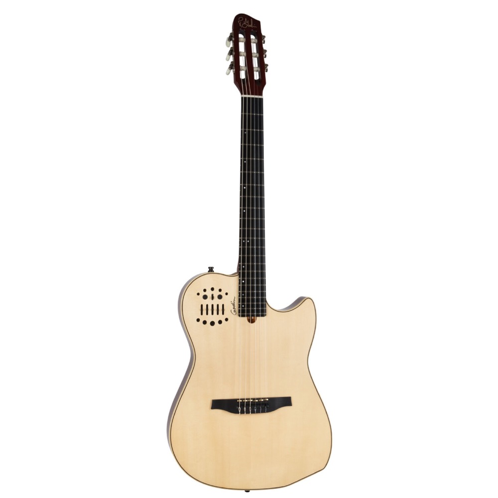 Godin ゴダン Multiac Nylon String Natural HG ナイロン弦 エレガットギター 斜めアングル画像