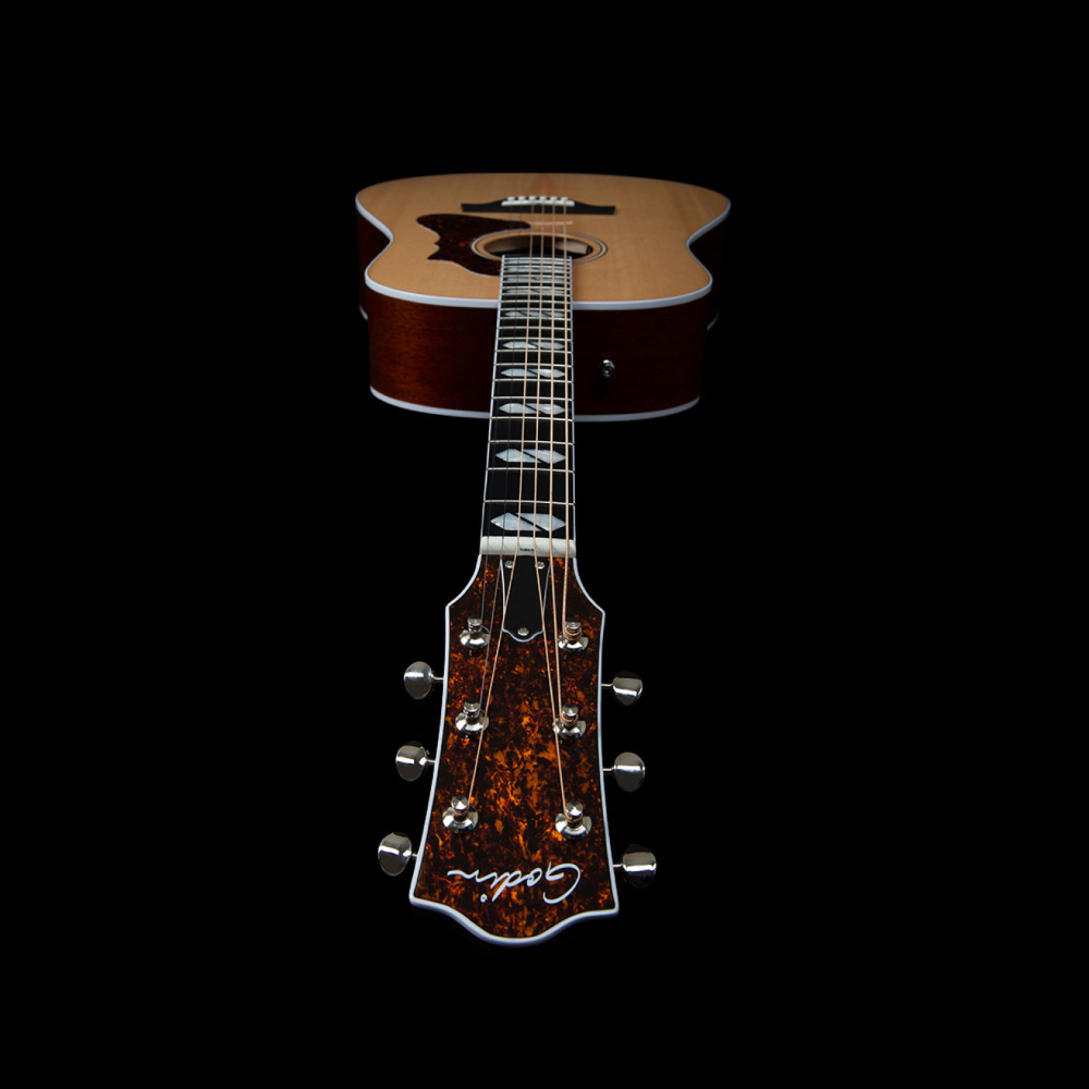 Godin ゴダン Metropolis LTD HG Natural エレクトリックアコースティックギター ヘッド画像