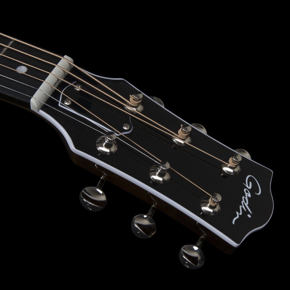 Godin ゴダン Rialto JR Satina Gray HG Q-Discrete エレクトリックアコースティックギター ヘッド画像