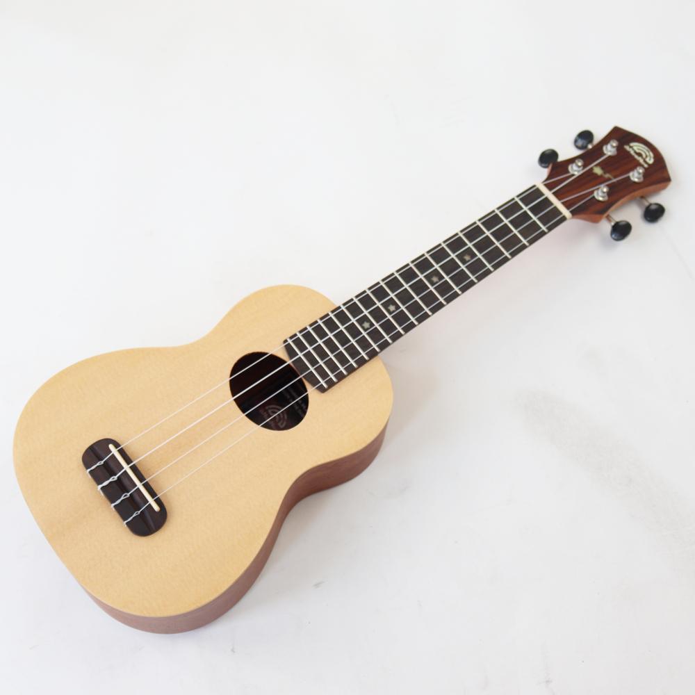 aNueNue アヌエヌエ aNN-SS1 ソプラノウクレレ トップ材スプルース単板 ボディトップ画像