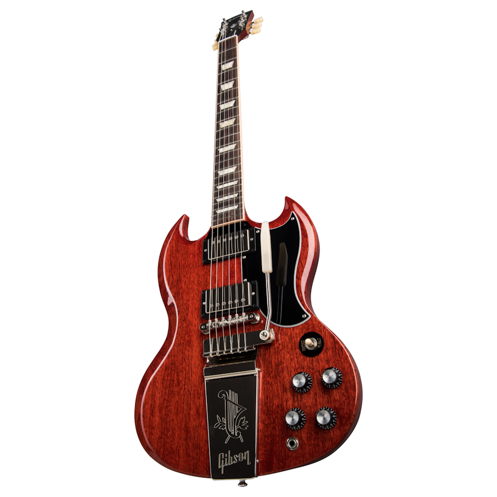 Gibson ギブソン SG Standard'61 Maestro Vibrola Vintage Cherryエレキギター(クラシカルなサウンド傾向に若干のパワー感と高域が付加)  web総合楽器店