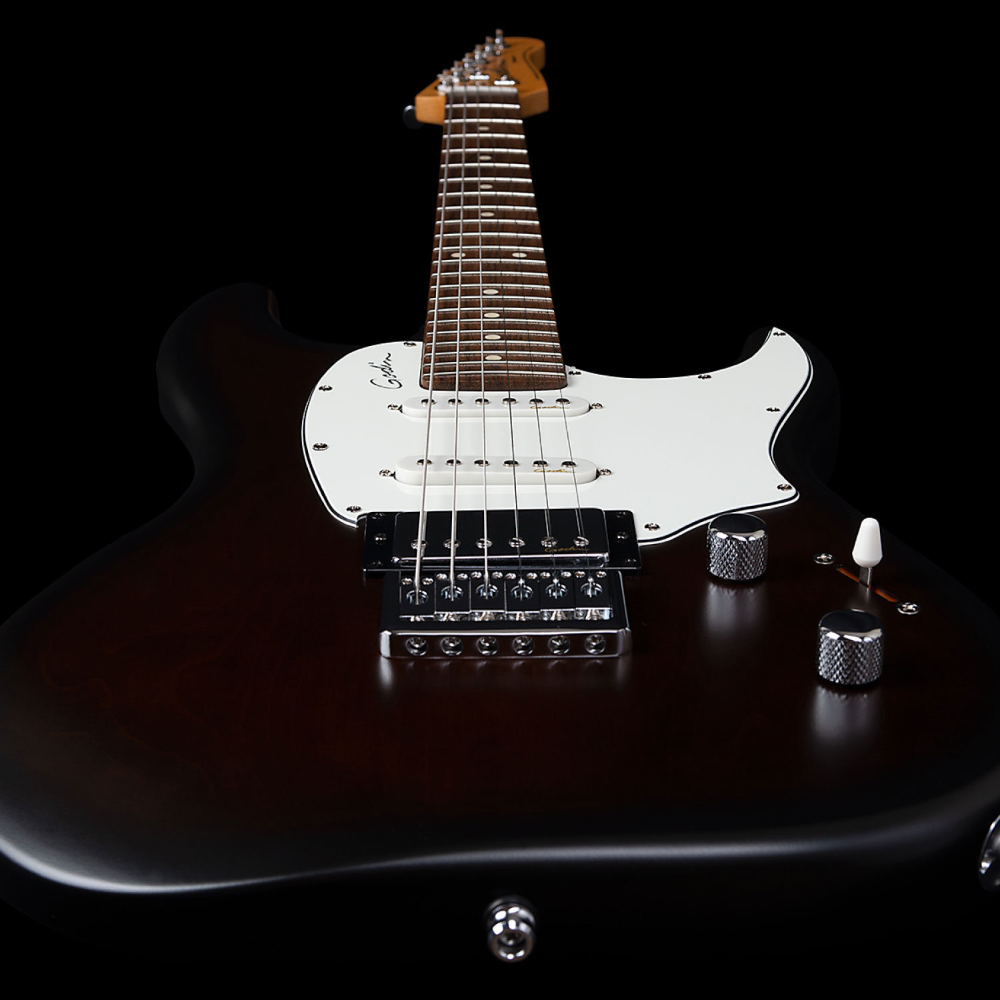 Godin ゴダン Session HT RN Bourbon Burst エレキギター ボディエンド画像